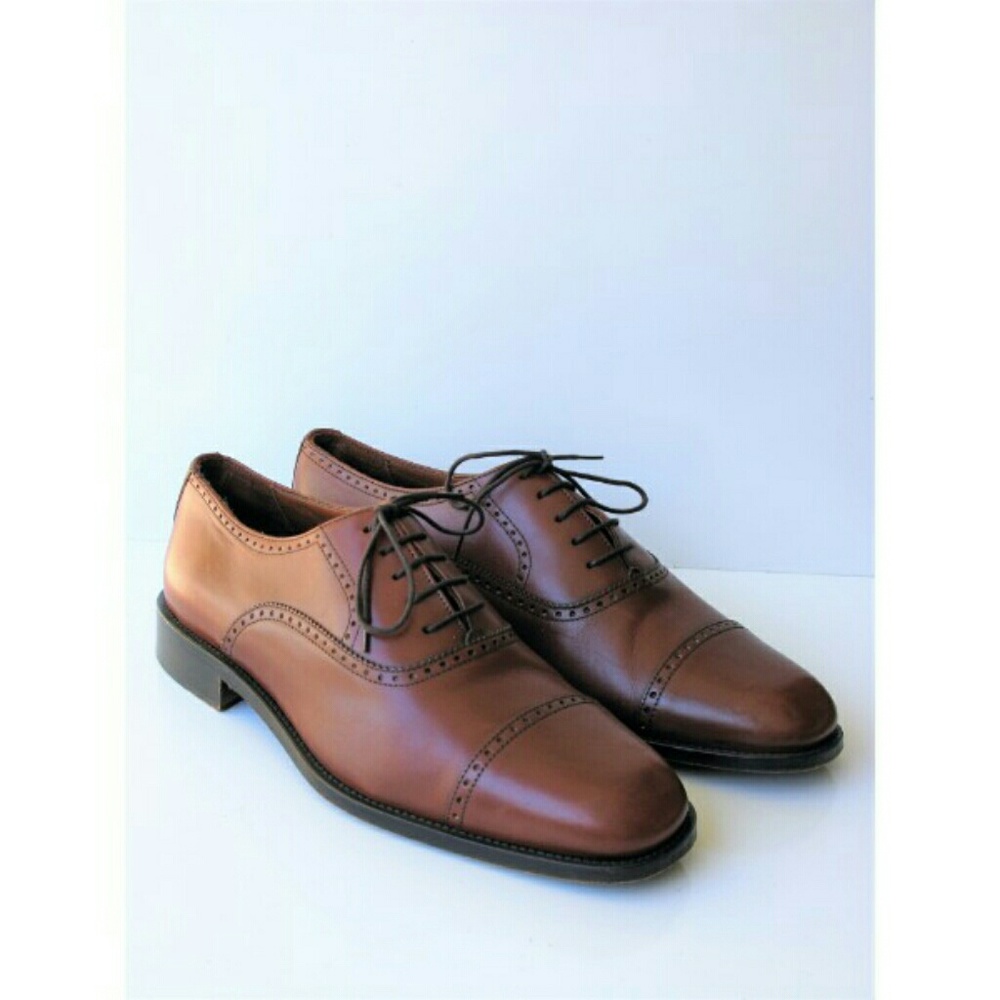 Italian Made Ultraflex Elite Cap Toe Oxford Shoes